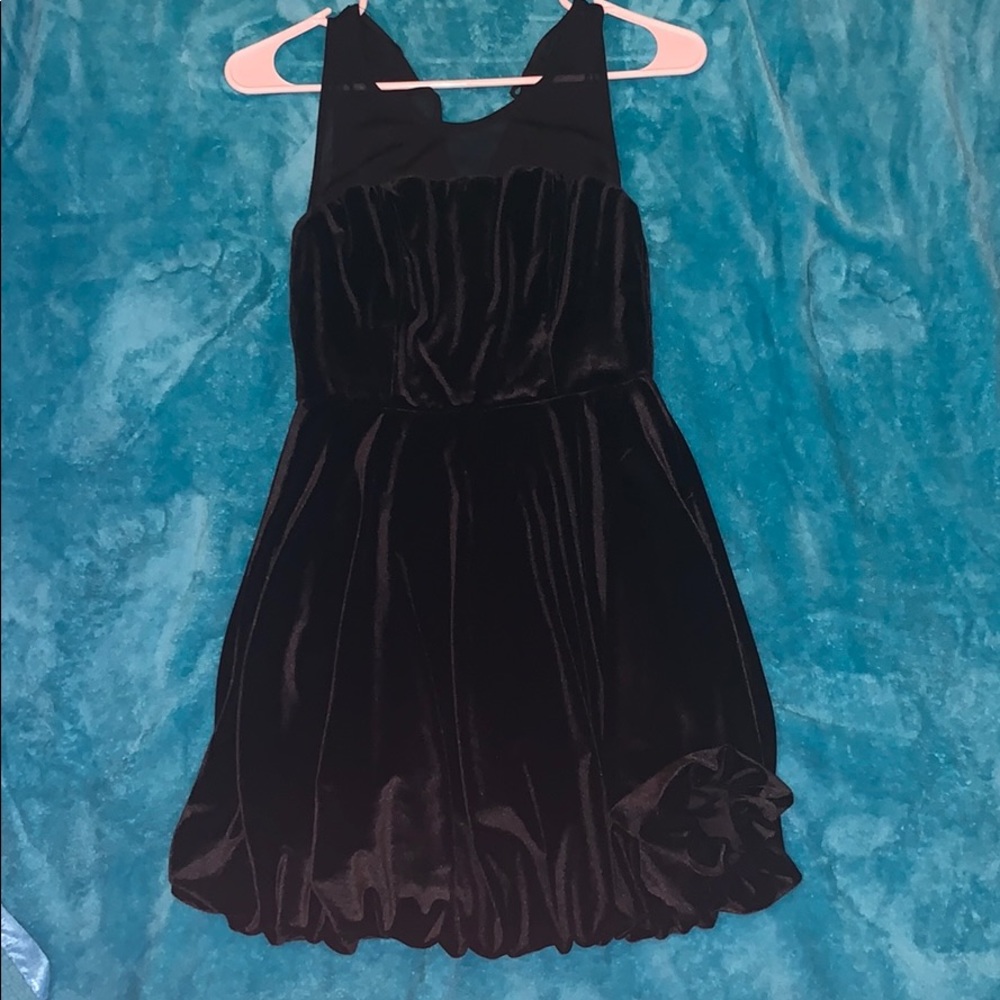 Velvet Mesh Dress
